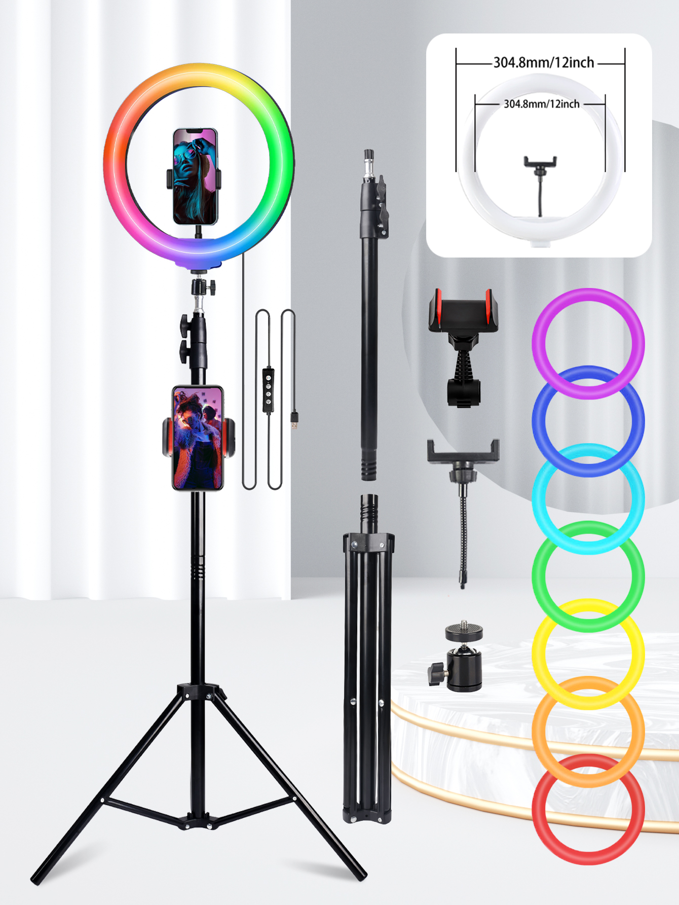 Photography Lighting Continuous - A 10 Inch Professional Selfie Ring