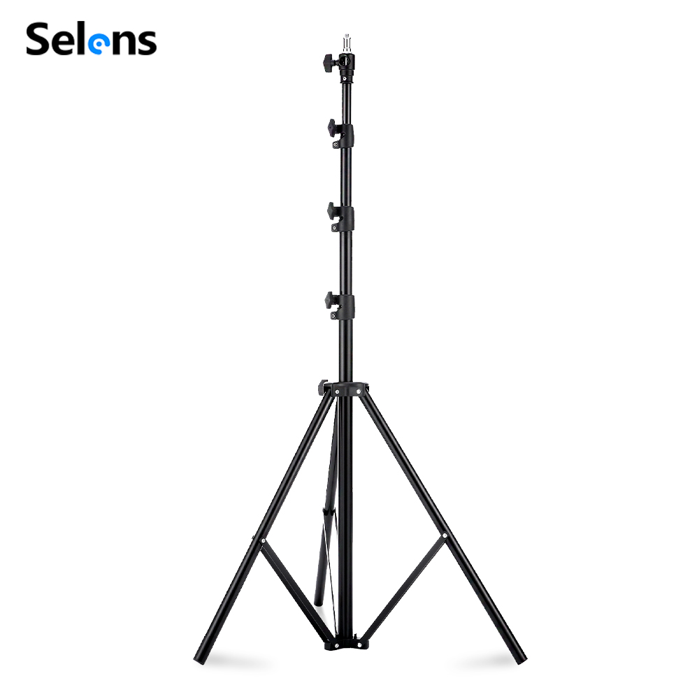 Photography Lighting Mount - Selens 2.2~3.95M Light Stand with Air