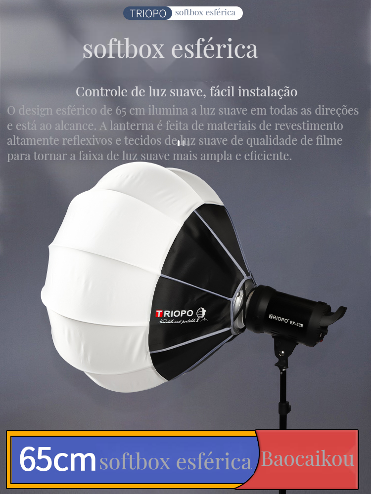 Photography Lighting Mount - TRIOPO Lantern Softboxes 55/65/85cm Quick Release