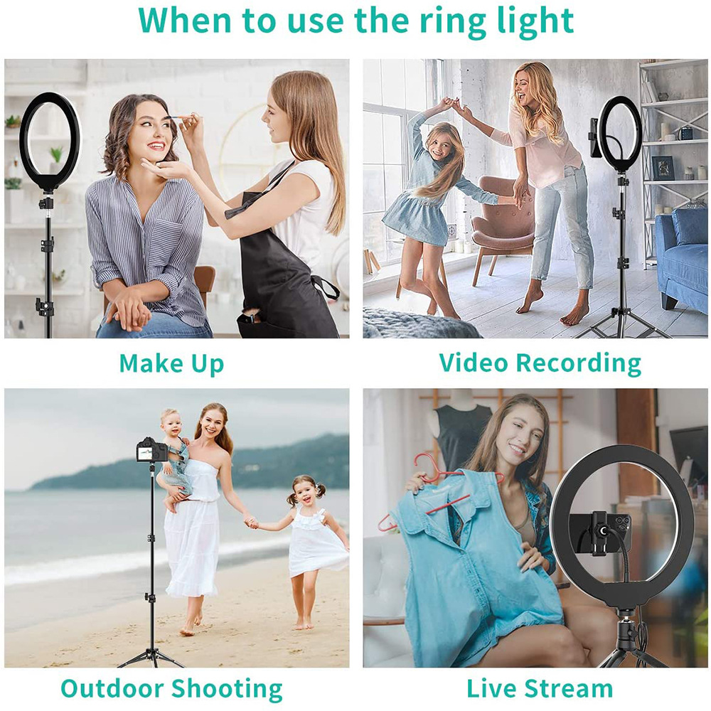 Phone Live Ring Light 10 Inch  - đánh giá và giá Stand Lighting Photography