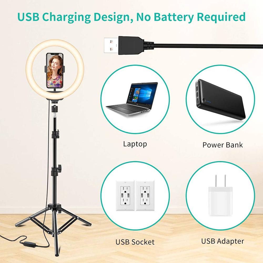 Phone Live Ring Light 10 Inch  - đánh giá và giá Stand Lighting Photography