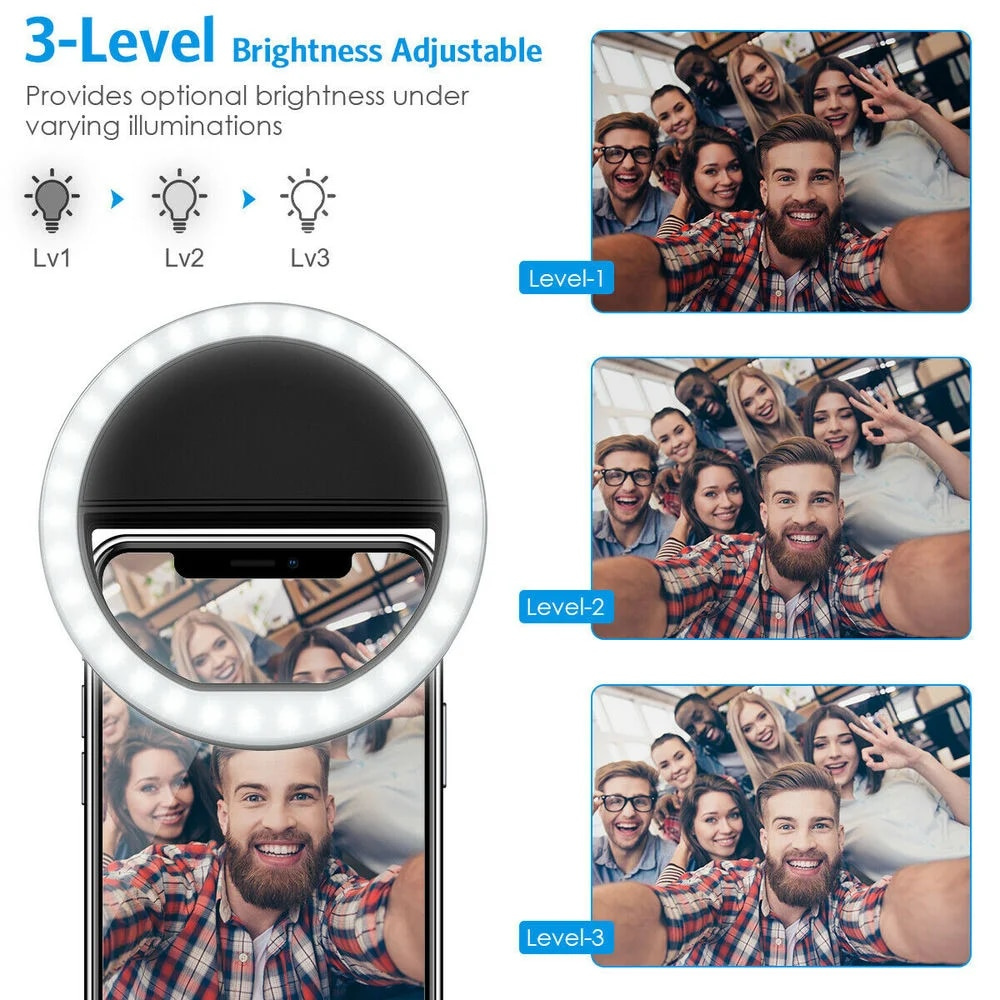 LED Selfie Fill Light USB Char - đánh giá và giá Stand Lighting Photography