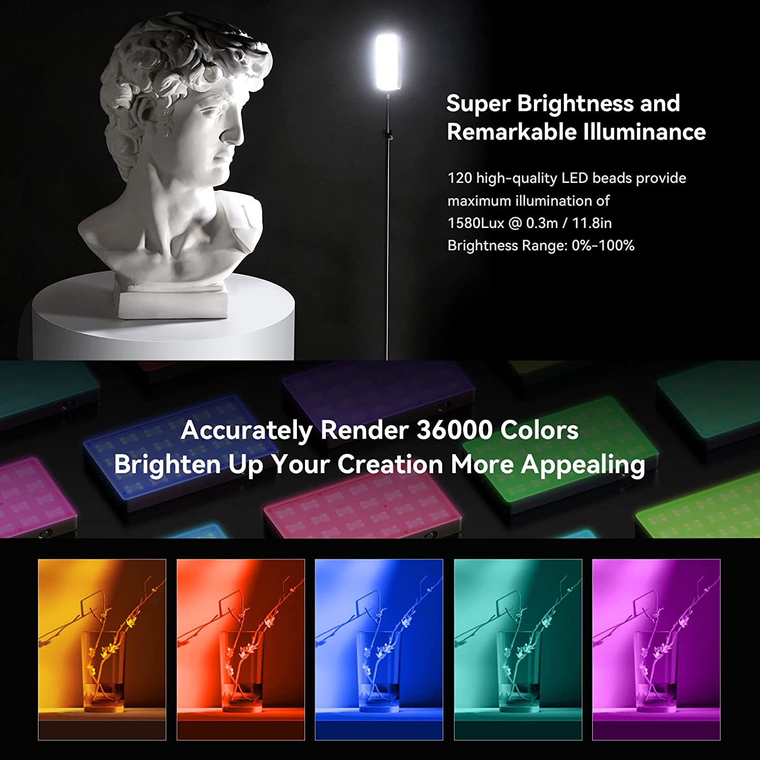 SmallRig RM120 RGB LED Video L - đánh giá và giá Torjim Rgb Photography Video Lighting
