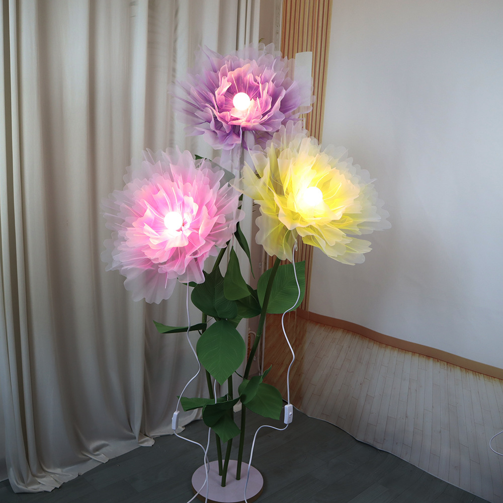 NEW 3D Flower Lights Fabric Ha - đánh giá và giá Photography Lighting Layout