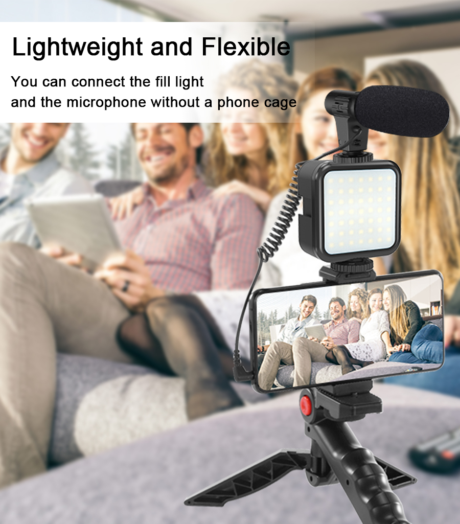 Smartphone Vlogging Kit Video  - đánh giá và giá Stand Lighting Photography