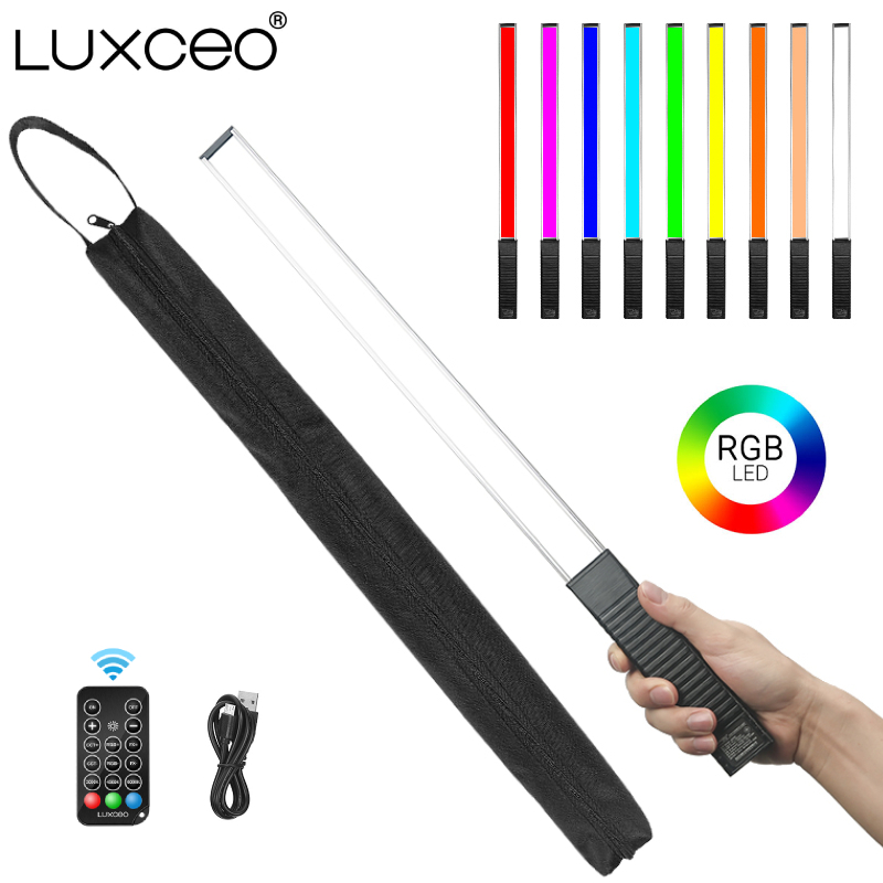 LUXCEO Q508A Handheld RGB Vide - đánh giá và giá Torjim Rgb Photography Video Lighting