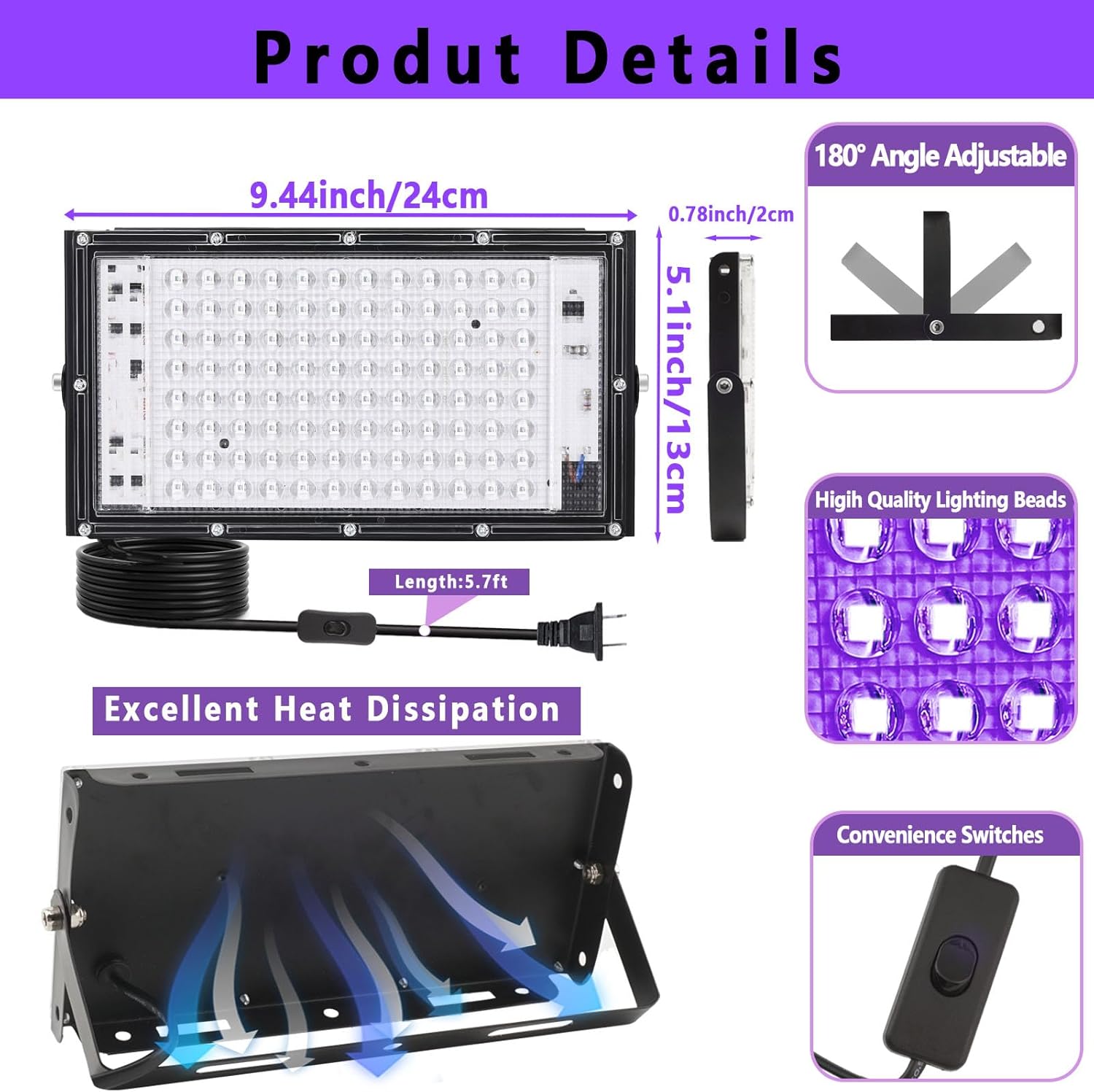 50W LED UV Screen Printing Exp - đánh giá và giá Stand Lighting Photography
