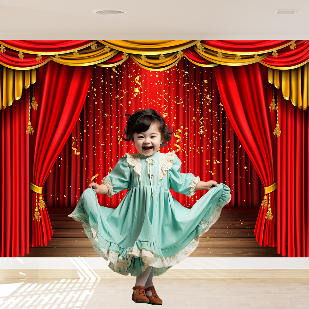 Red Theater Curtain Party Back - đánh giá và giá Photography Lighting For Products