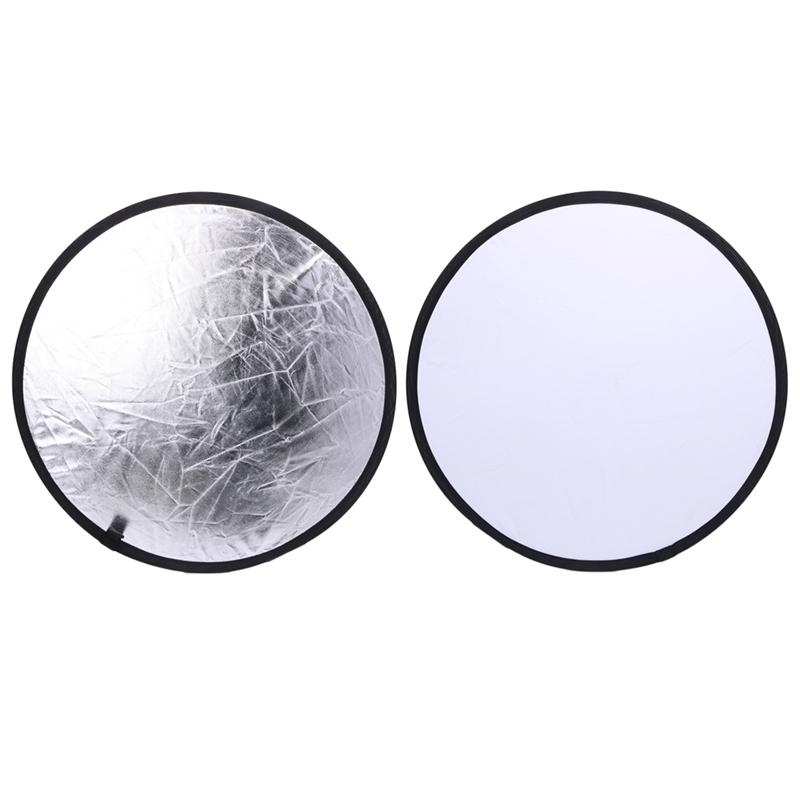 2 in 1 55-60cm Light Mulit Col - đánh giá và giá Reflector Disc Silver