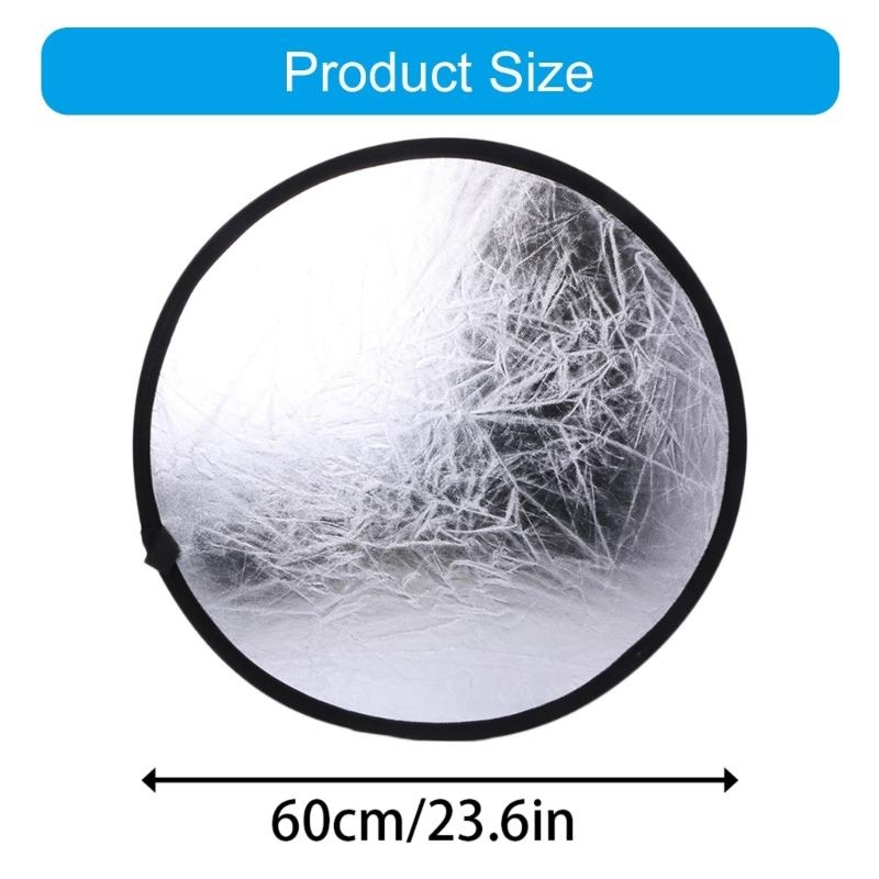 2 in 1 55-60cm Light Mulit Col - đánh giá và giá Reflector Disc Silver