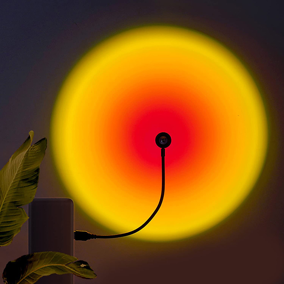 1x USB Sunset Lamp LED Rainbow - đánh giá và giá Photography Lighting Wall