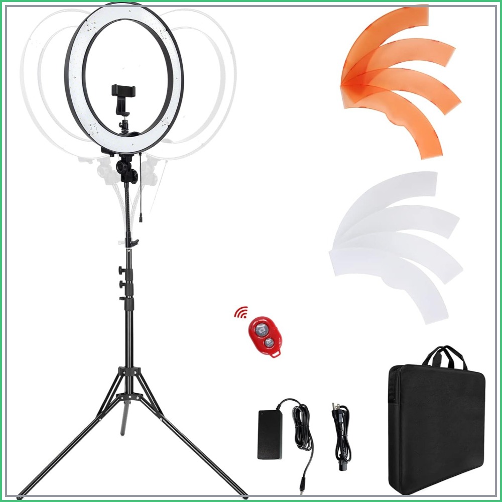 18-Inch 55W Ring Light with 24 - đánh giá và giá Photography Lighting For Products