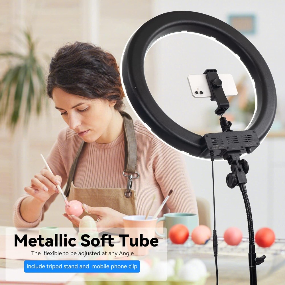 18-Inch 55W Ring Light with 24 - đánh giá và giá Photography Lighting For Products