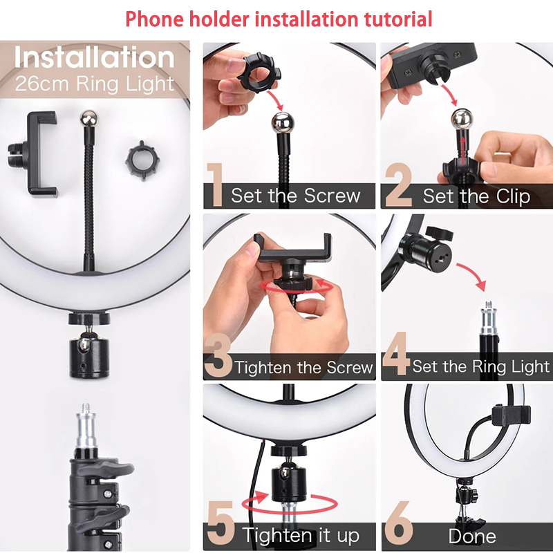Video Light 16/26/33cm Selfie  - đánh giá và giá Photography Lighting Continuous