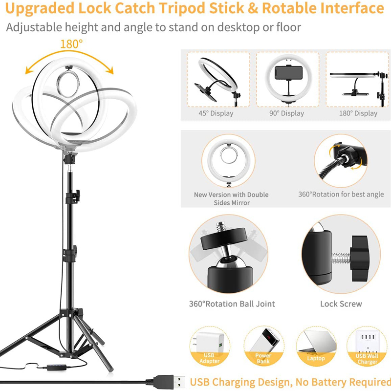 Video Light 16/26/33cm Selfie  - đánh giá và giá Photography Lighting Continuous