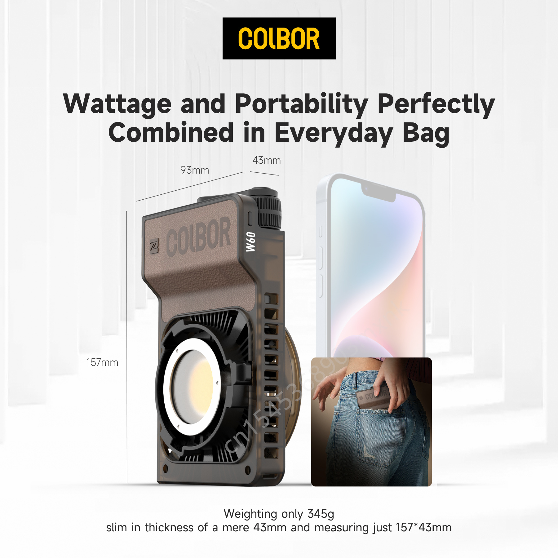 Colbor W60 W100R RGB LED Video - đánh giá và giá Torjim Rgb Photography Video Lighting