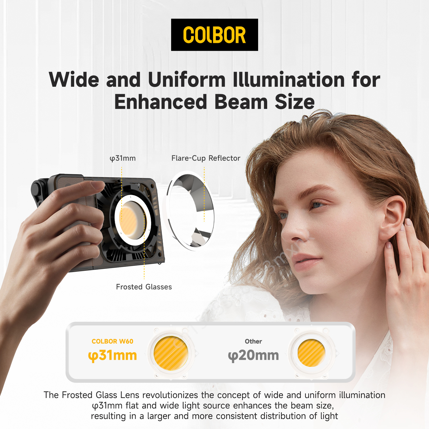 Colbor W60 W100R RGB LED Video - đánh giá và giá Torjim Rgb Photography Video Lighting