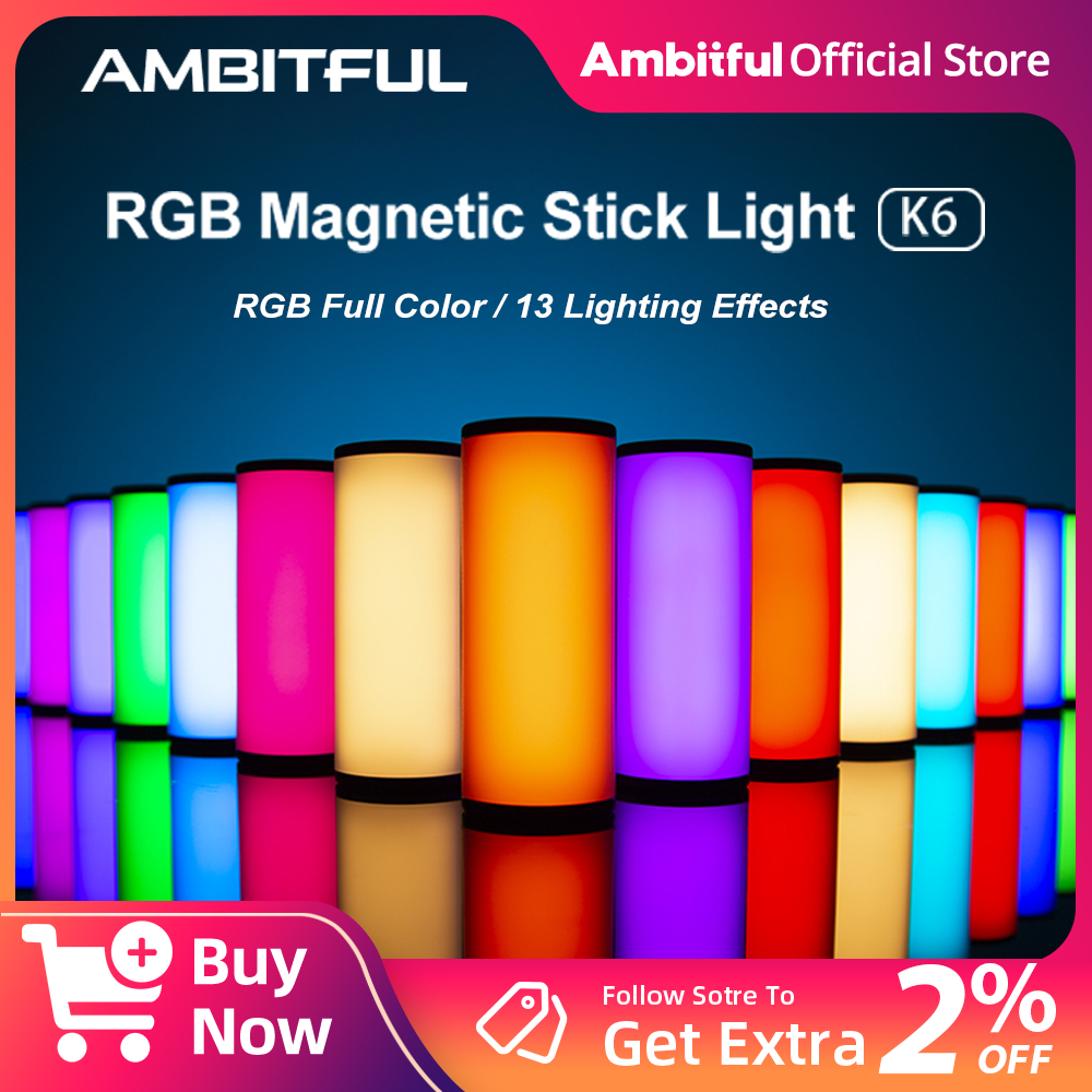 Ambitful K6 Mini RGB Photograp - đánh giá và giá Torjim Rgb Photography Video Lighting