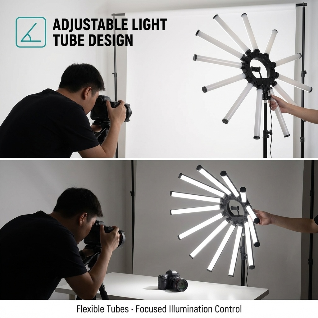 12 Arms Multi Tube Photography - đánh giá và giá Photography Lighting Studio