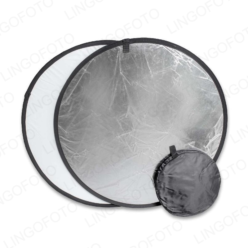 2-in-1 40cm Collapsible Round  - đánh giá và giá Reflector Disc Silver