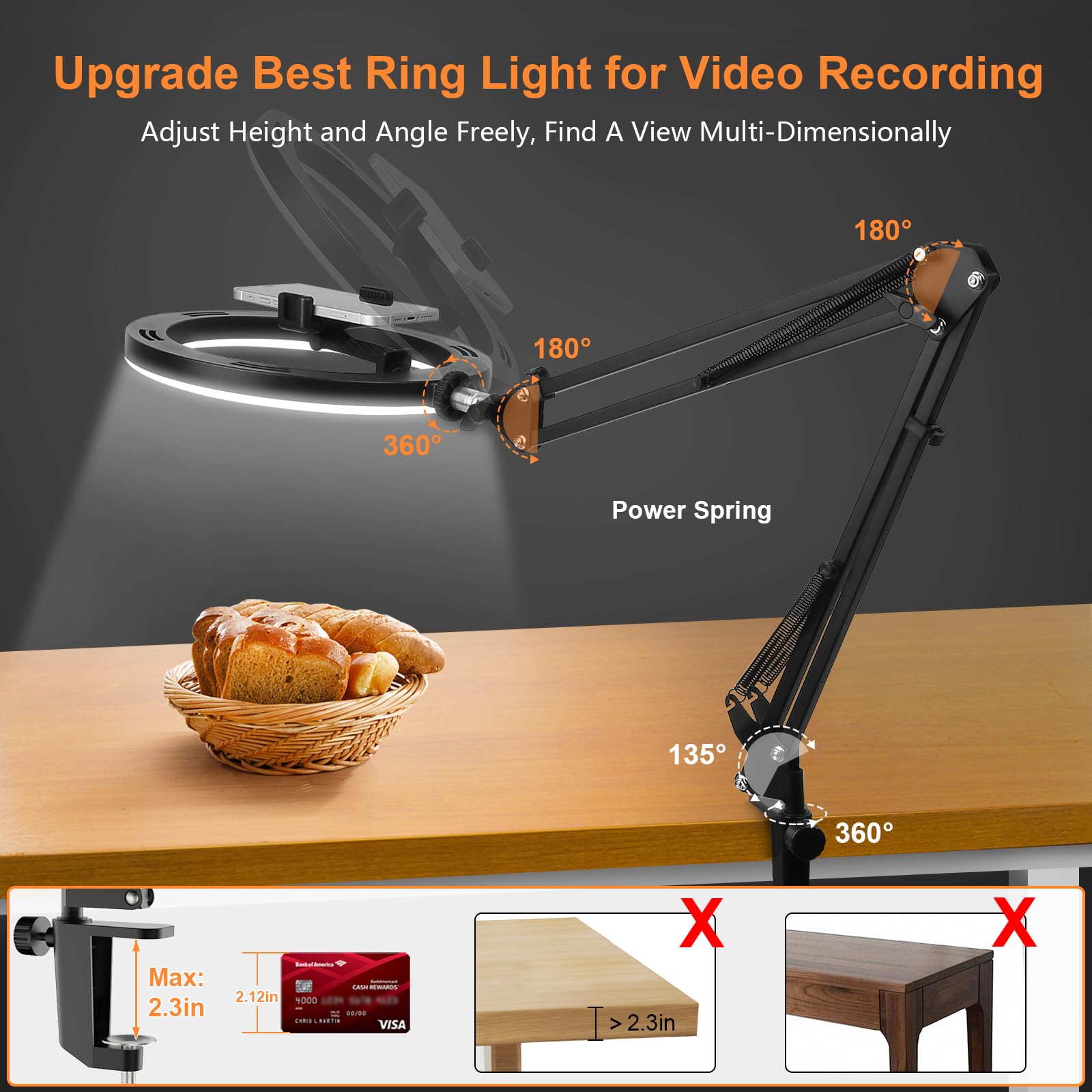 Nice Overhead Tripod With Ring - đánh giá và giá Photography Lighting Spotlight