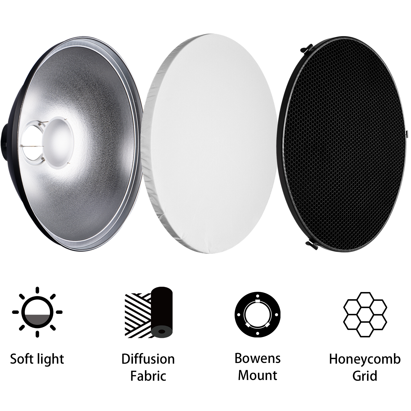 Selens 70cm Silver/White Inter - đánh giá và giá Photography Lighting Mount