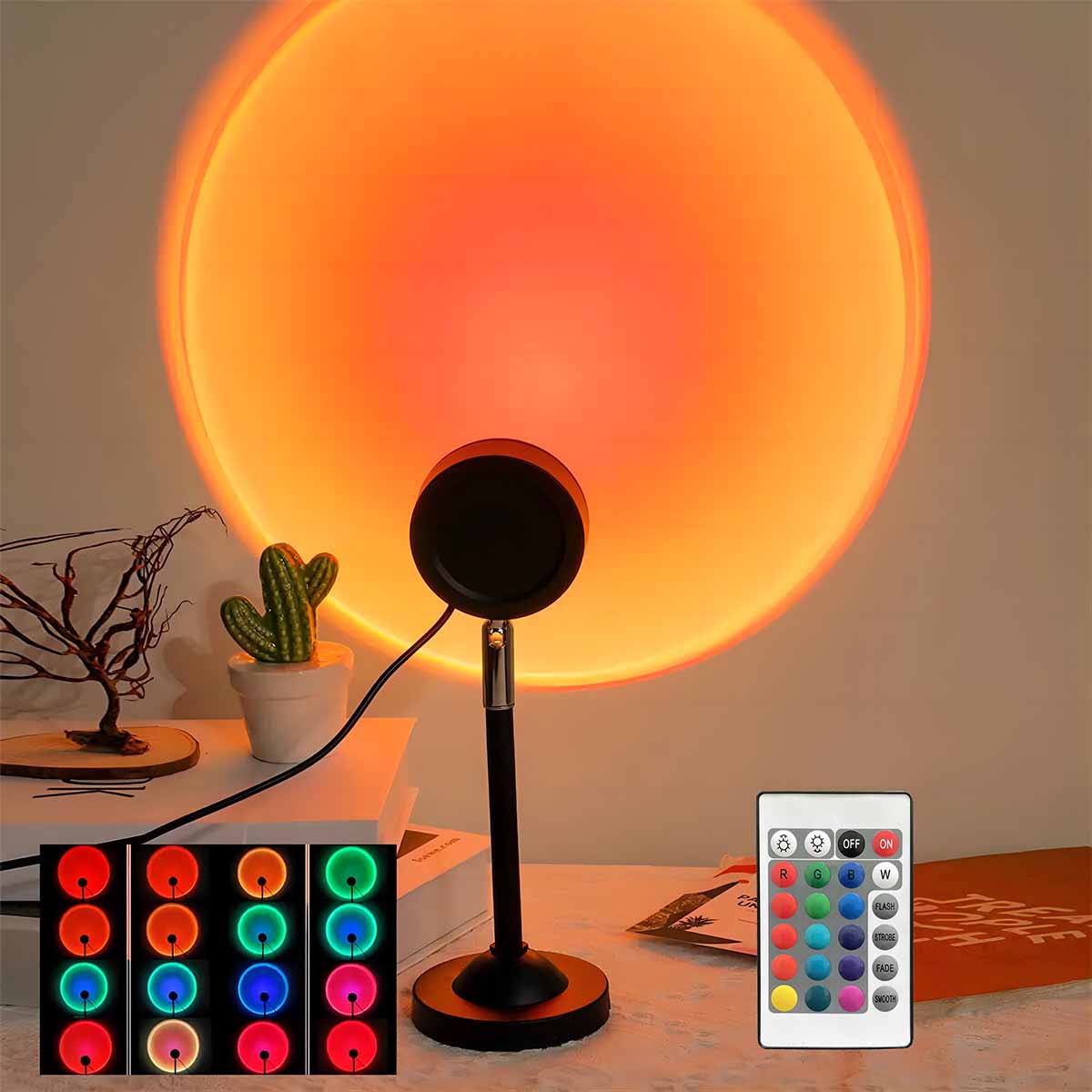 Sunset projection light remote - đánh giá và giá Photography Lighting Wall