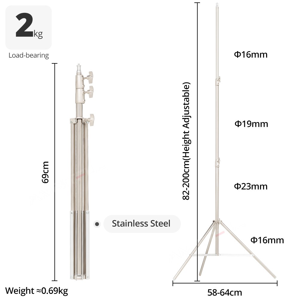 AMBITFUL Stainless Steel 2M He - đánh giá và giá Photography Lighting For Products