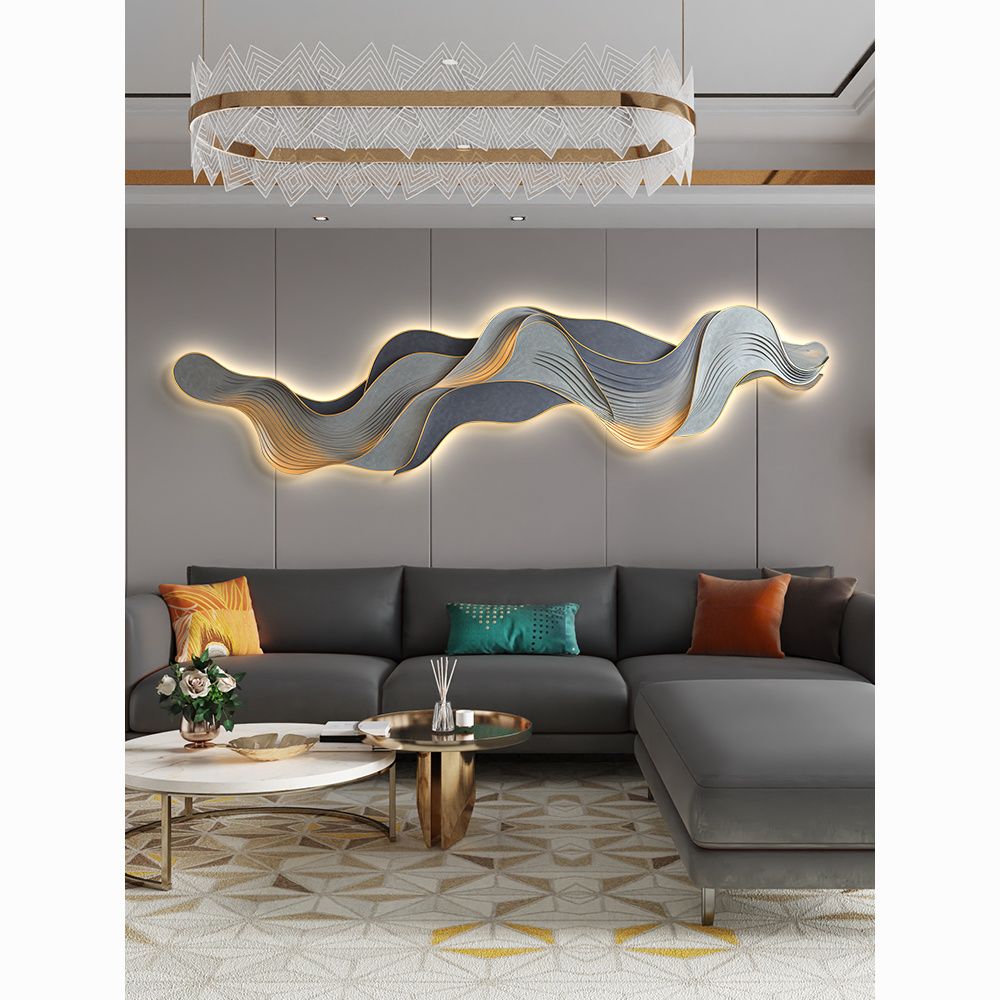 Mountain light luxury sofa bac - đánh giá và giá Photography Lighting Wall