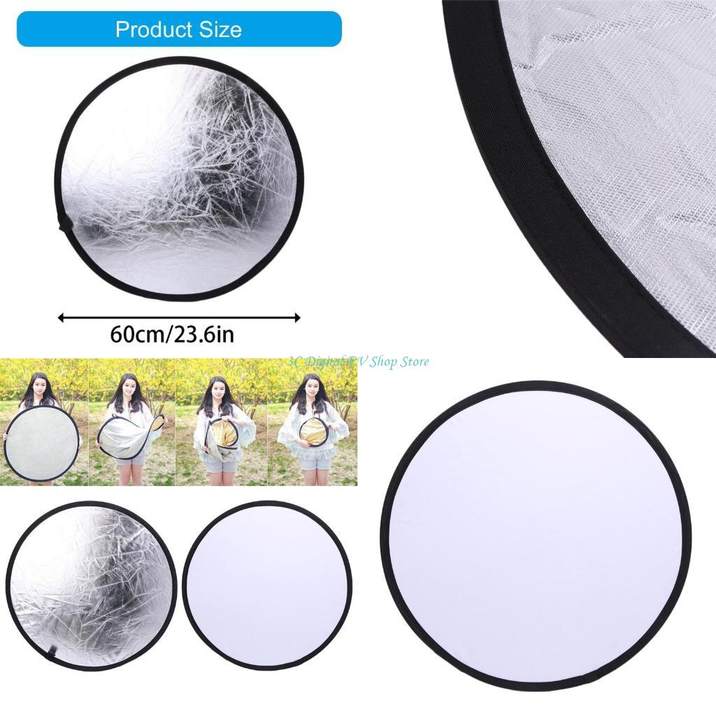 E74D 2 in 1 55-60cm Light Muli - đánh giá và giá Reflector Disc Silver