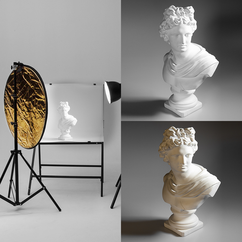 AMBITFUL 2in1 60cm 80cm 110cm  - đánh giá và giá Reflector Disc Silver