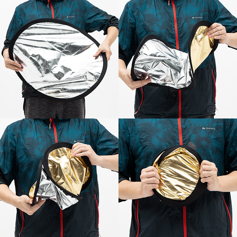 AMBITFUL 2in1 60cm 80cm 110cm  - đánh giá và giá Reflector Disc Silver
