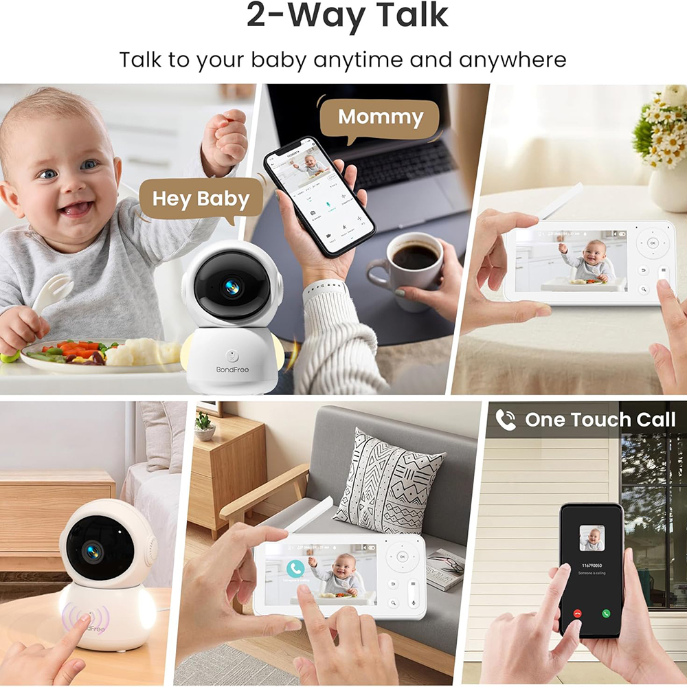 2K Baby Monitor with 2 Cameras - đánh giá và giá Torjim Rgb Photography Video Lighting