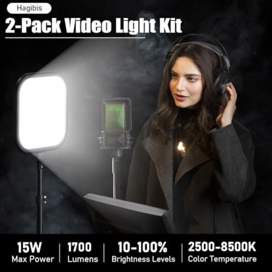 2Pack LED Video Light Kit, 15W - đánh giá và giá Photography Lighting Studio