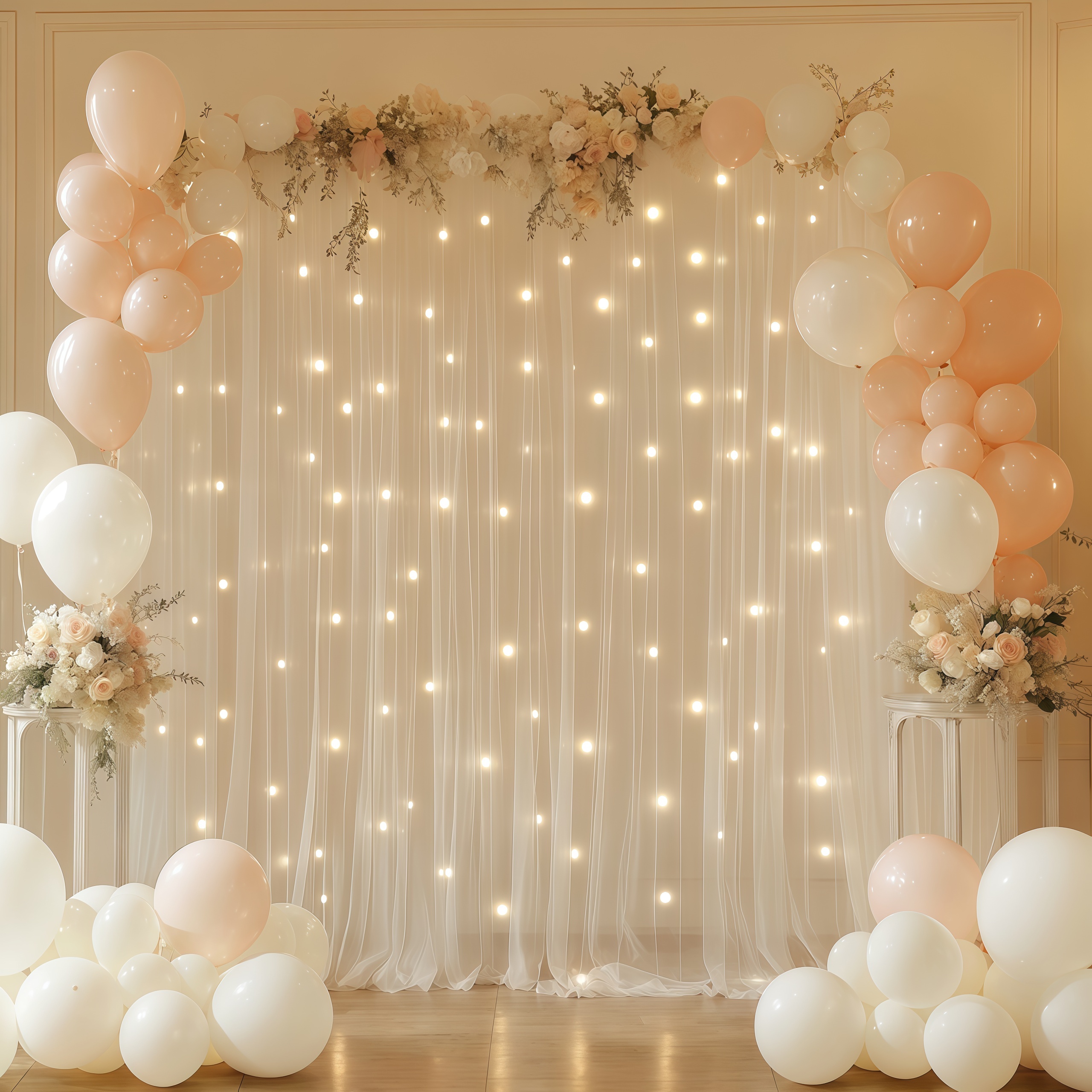 3pcs/set Tulle Backdrop Curtai - đánh giá và giá Photography Lighting Options